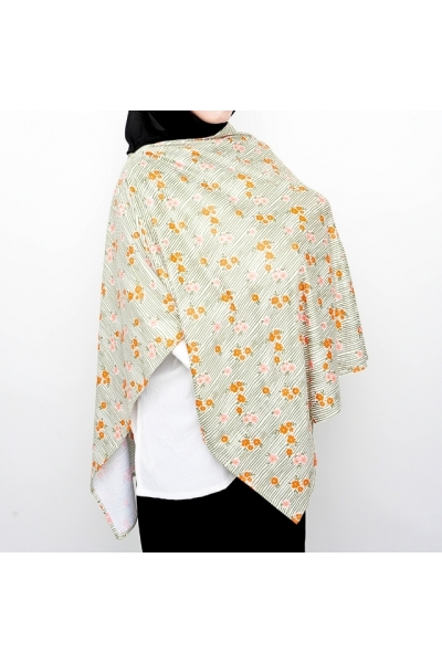 Baby Love Collection Maternity Nursing Cover Printed Cotton Spandex in Meadow Stripe